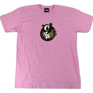 Bang Bang Brand Mens Lion Woman Graphic Pink Shirt New Large